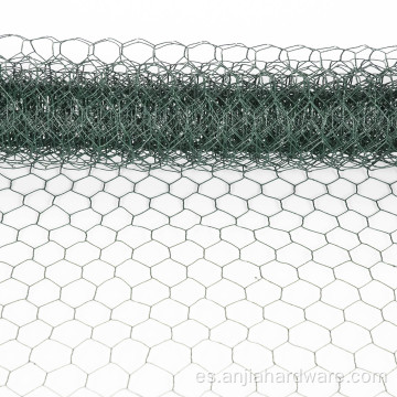 Red de alambre de pollo hexagoal con recubrimiento con recubrimiento de PVC